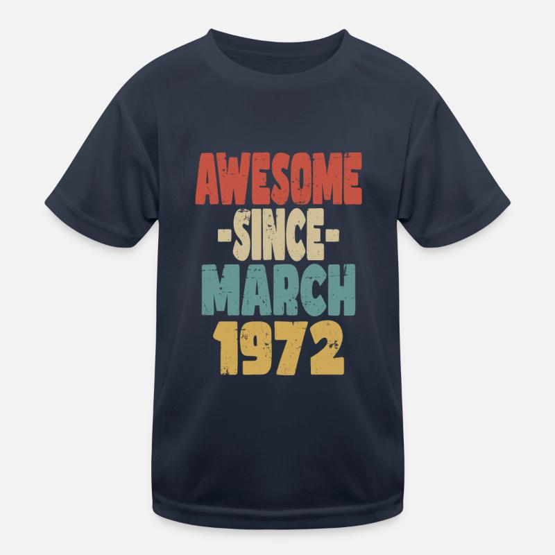 Génial mars 1972 T-shirt sport Enfant