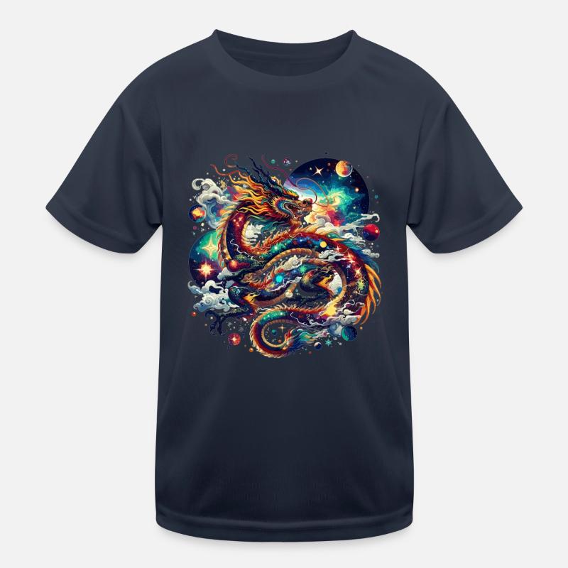 Chinesische Drachenkunst Himmlischer Drache Kinder Funktions-T-Shirt