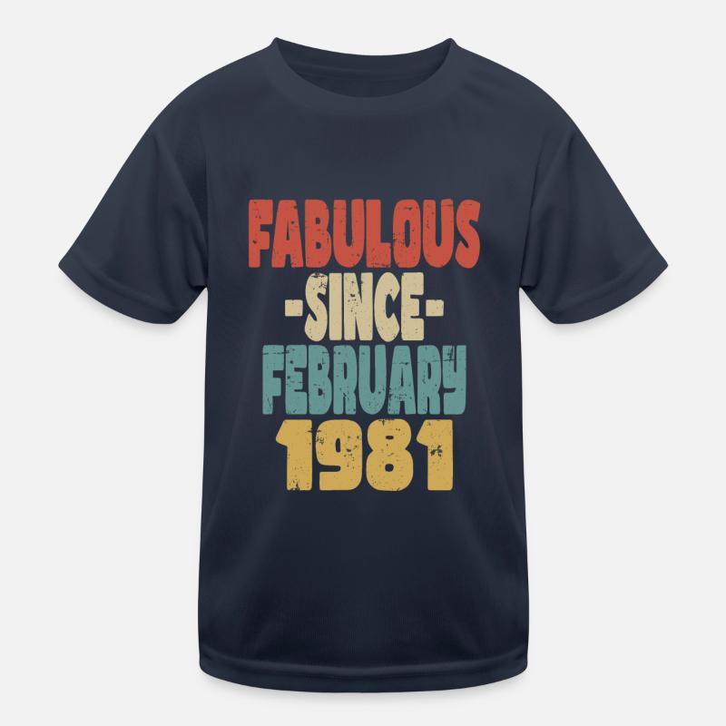 Fabuleux Février 1981 T-shirt sport Enfant