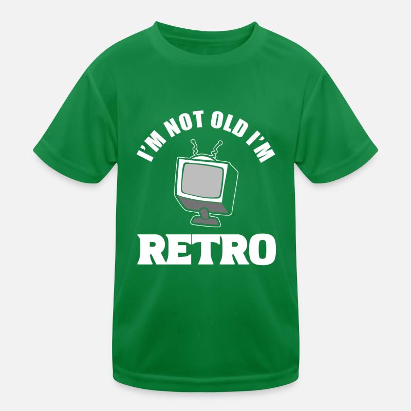 I'm Not Old I'm Retro Computertechniker Kinder Funktions-T-Shirt