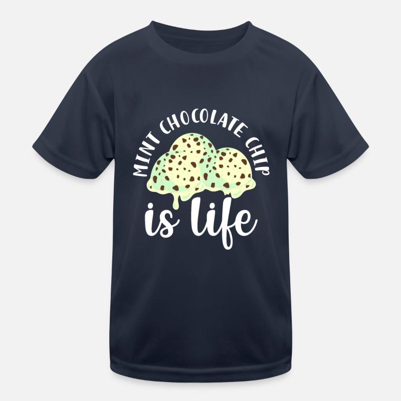 Mint Chocolate Chip ist Leben Kinder Funktions-T-Shirt