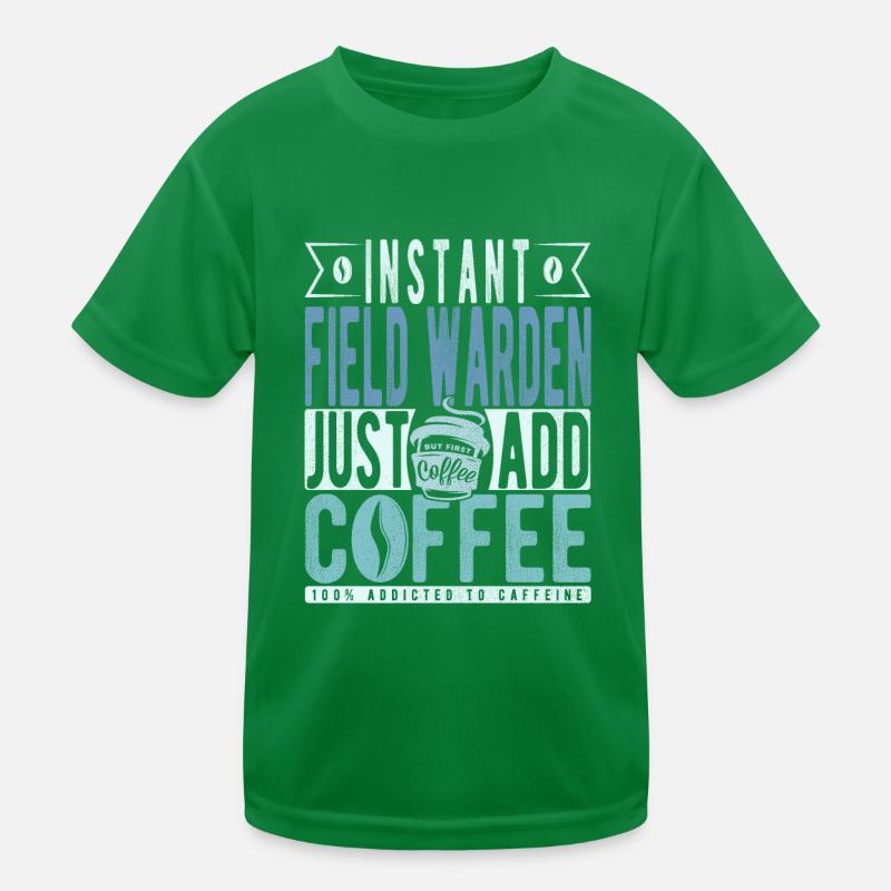 Gardien de terrain instantané Il suffit d’ajouter du café T-shirt sport Enfant