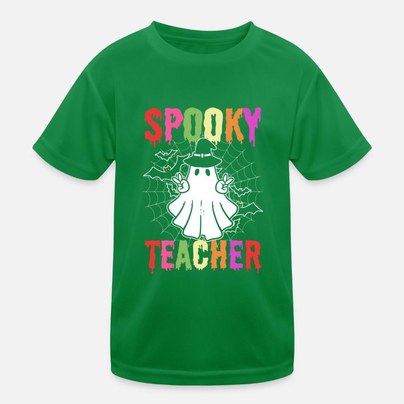 Spooky Teacher Vorschullehrer Kinder Funktions-T-Shirt