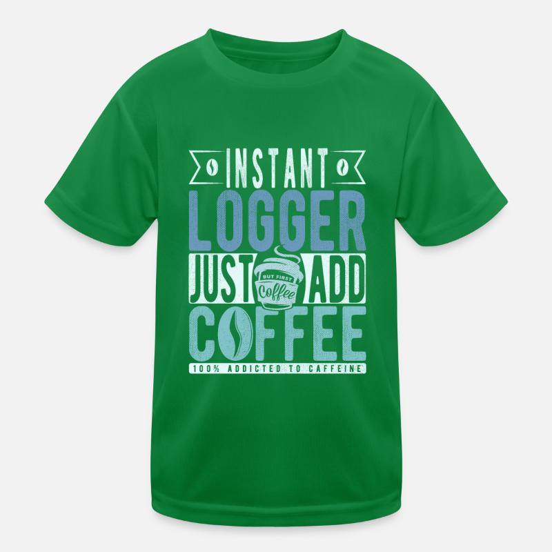 Enregistreur instantané Il suffit d’ajouter du café T-shirt sport Enfant
