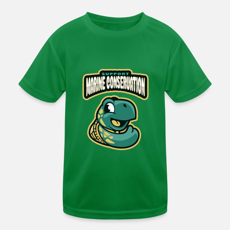 Meeresschutz Kinder Funktions-T-Shirt