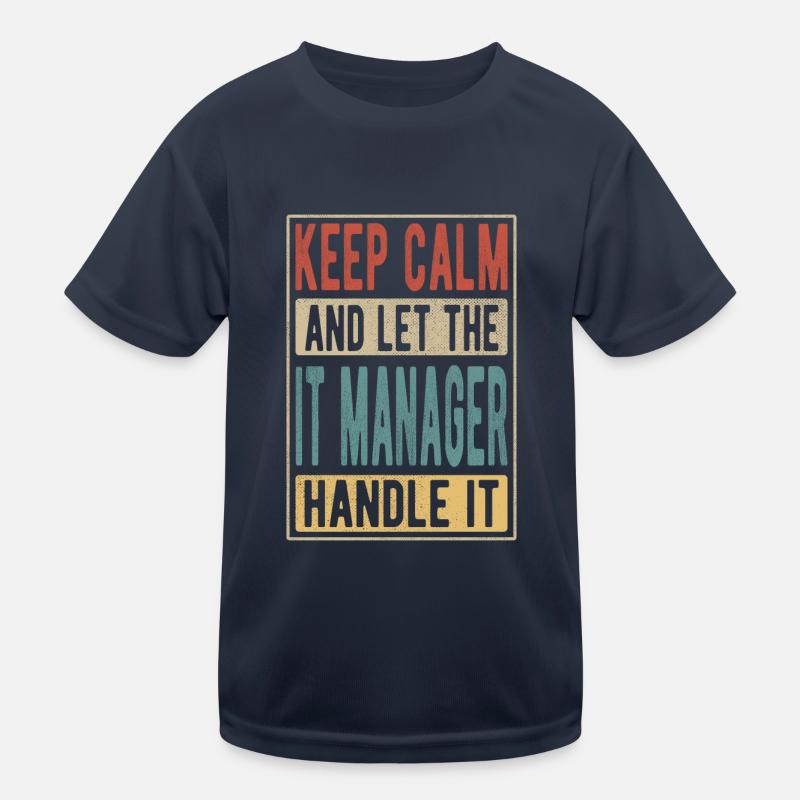 IT-Manager Retro-Geschenk Kinder Funktions-T-Shirt