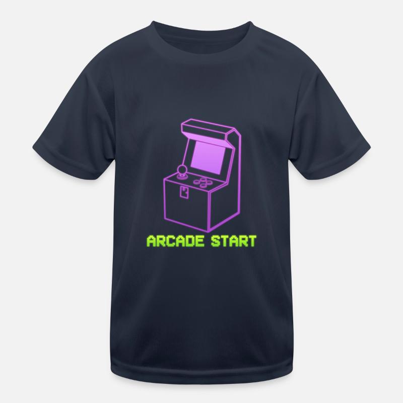 Arcade Start Computerfreak Kinder Funktions-T-Shirt