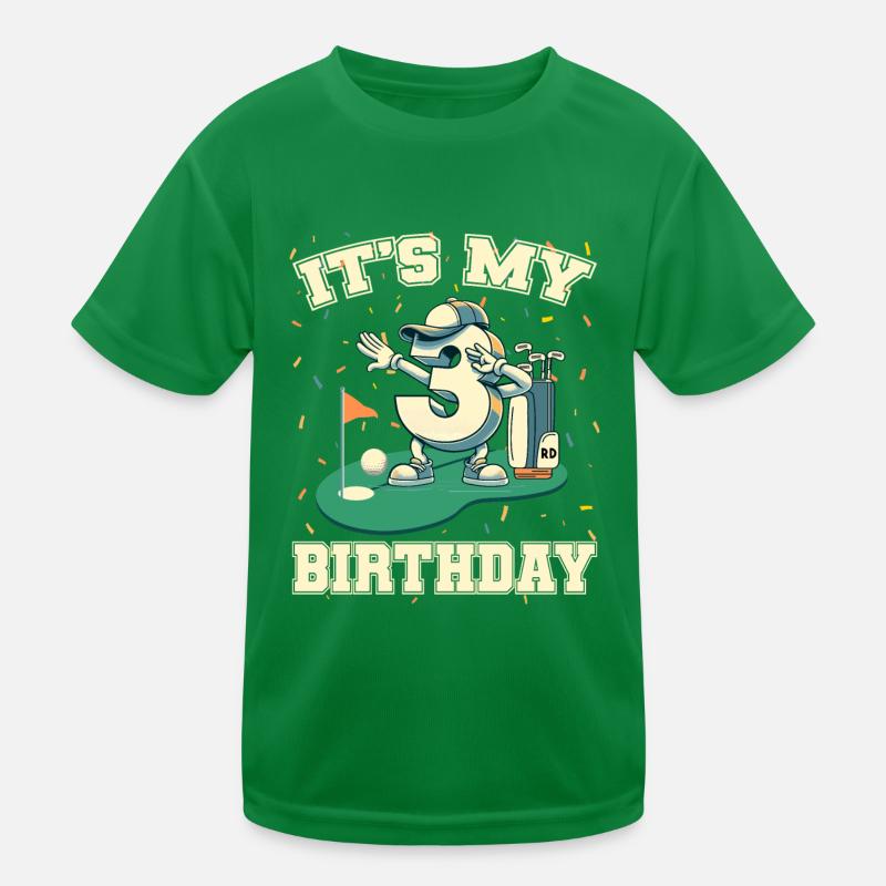 It's My Birthday Boy 3rd Golf B-day Golfing Kinder Funktions-T-Shirt