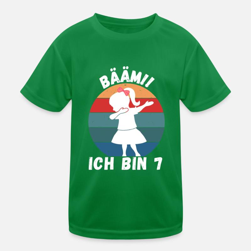7. Geburtstag - BÄÄM, Mädchen mit DAB Tanz Kinder Funktions-T-Shirt