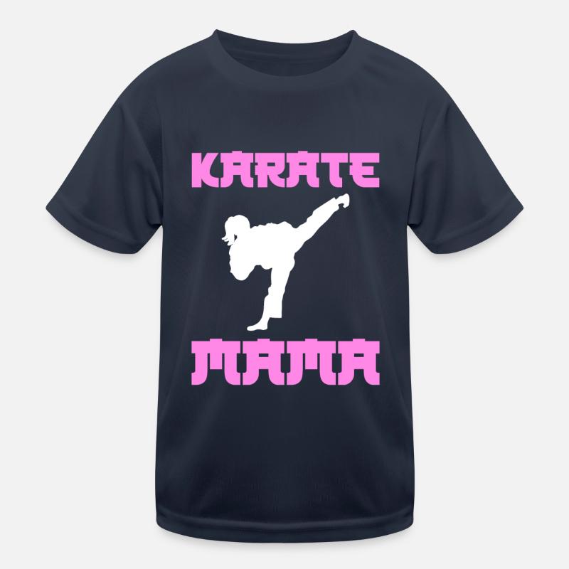 Karate Mama Kinder Funktions-T-Shirt