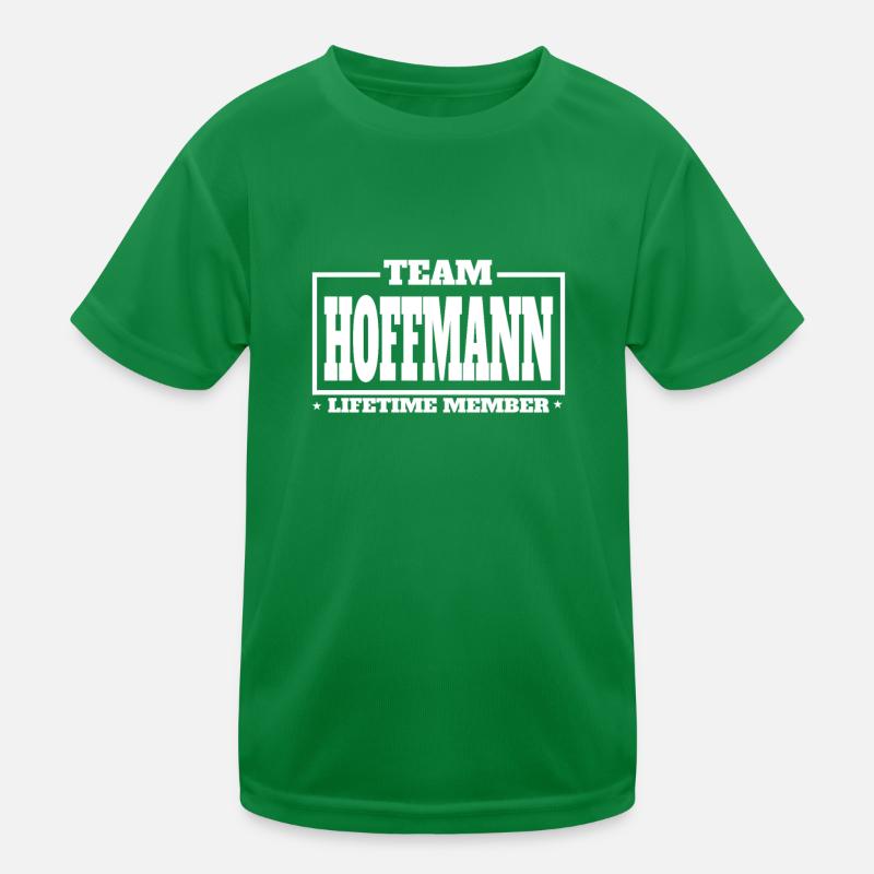 Team Hoffmann Birth Name Last Name Gift Kids Functional T-Shirt