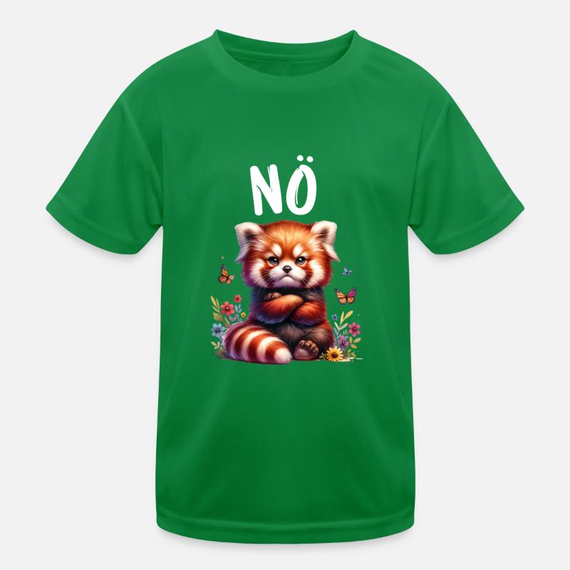 Panda roux Drôle de dicton Nope Renard de Feu T-shirt sport Enfant