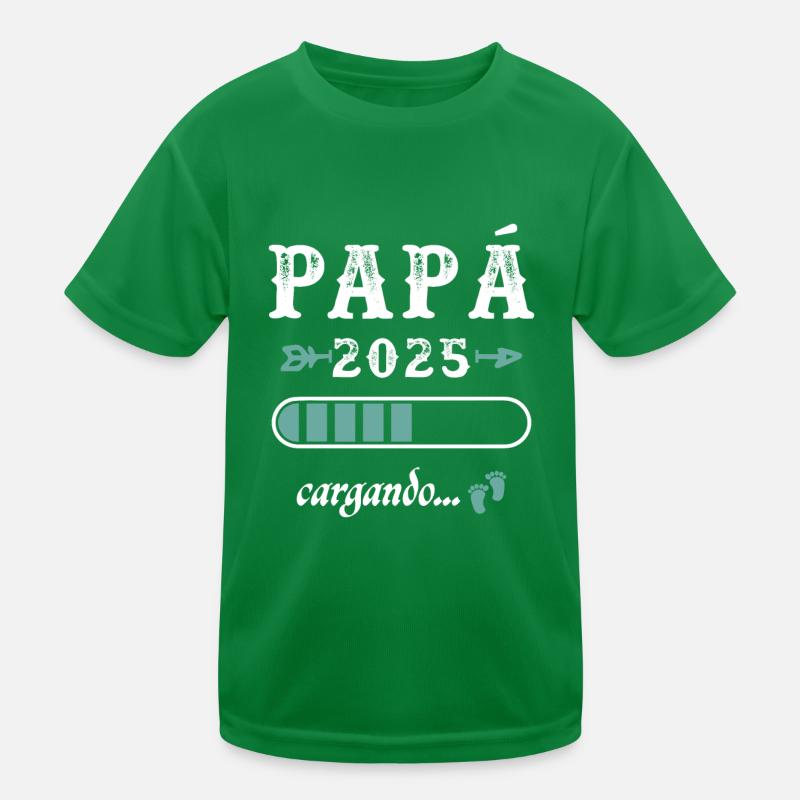 Dad 2025 Loading Gift Future Father Kids Functional T-Shirt