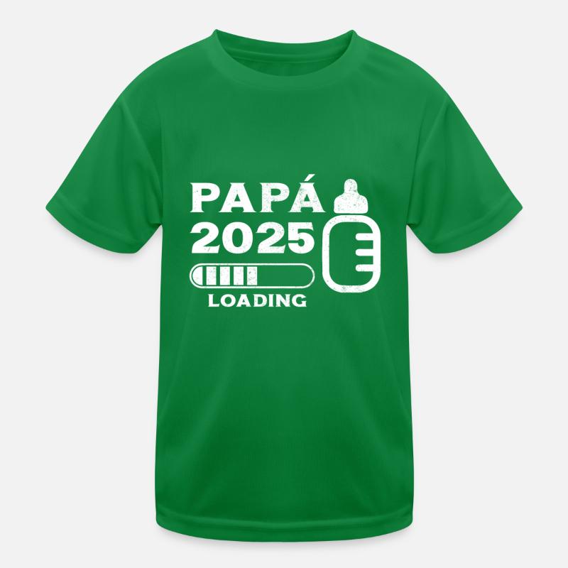 Dad 2025 Loading Gift Future Father Kids Functional T-Shirt