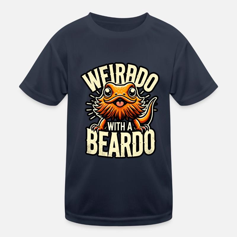 Spinner mit Bärtchen Kinder Funktions-T-Shirt