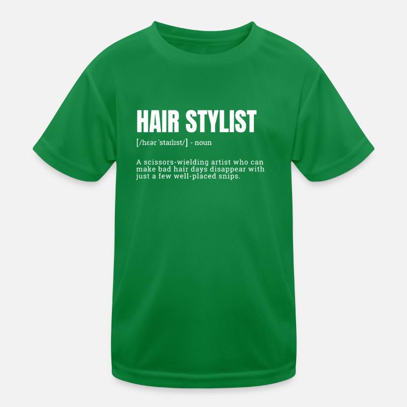 Drôle Coiffeur Définition T-shirts graphiques T-shirt sport Enfant