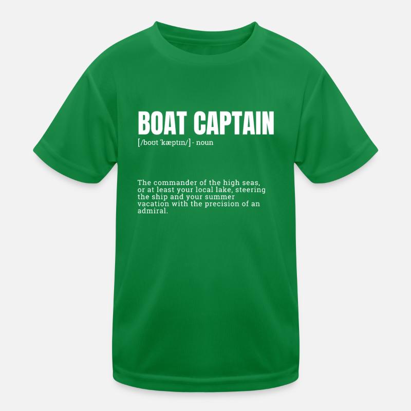 Définition de capitaine de bateau Commandant de haute mer T-shirt sport Enfant