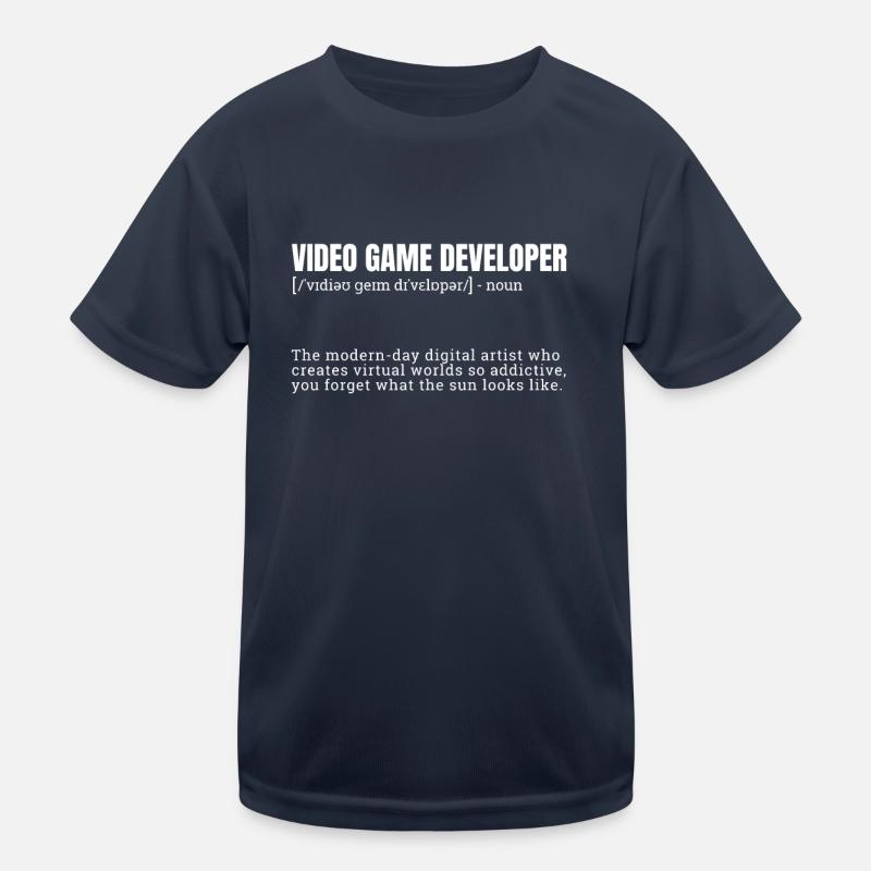 Video Game Developer Definition Stylish Kinder Funktions-T-Shirt