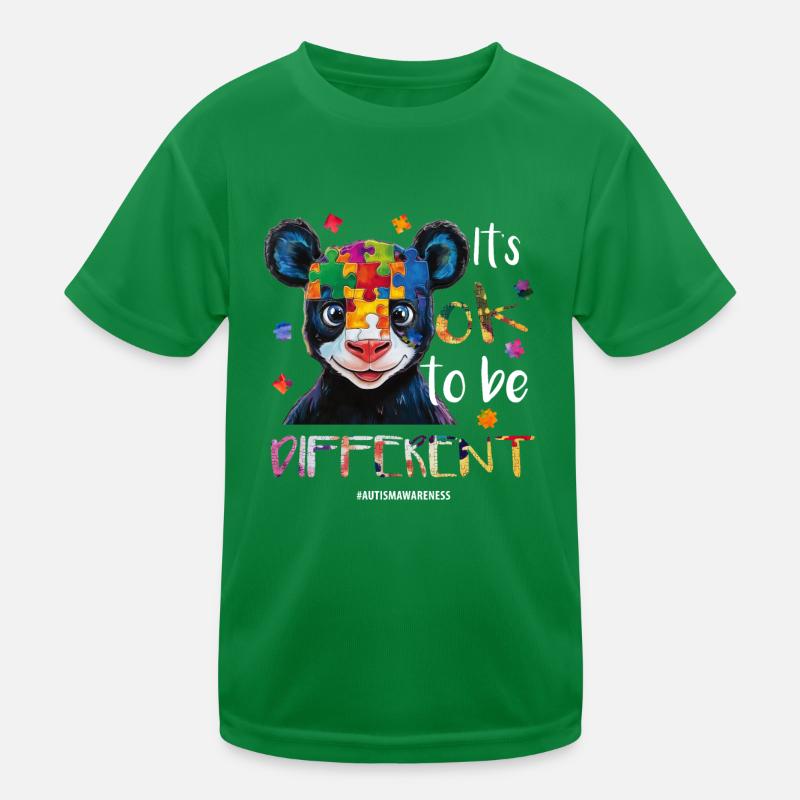 It's ok to be different – autism Kids Functional T-Shirt