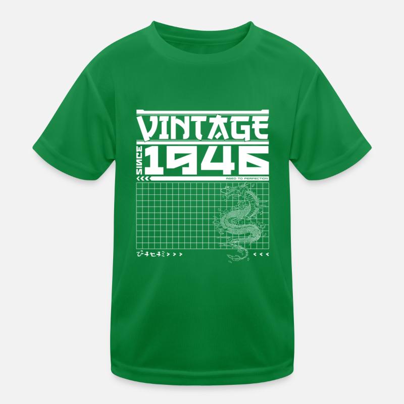 Samurai Power seit 1946 - 79. Geburtstag Drache Kinder Funktions-T-Shirt