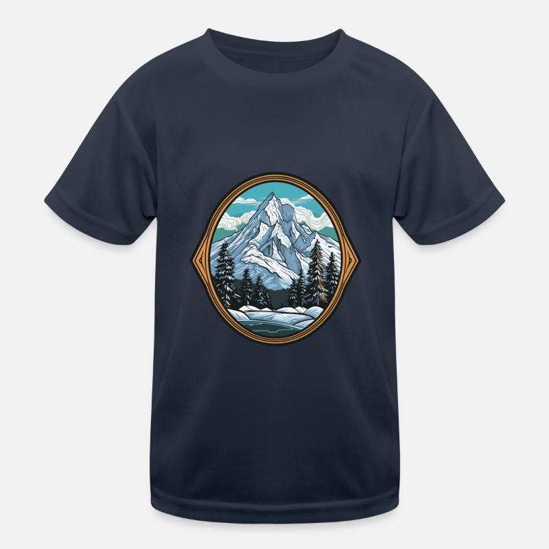Berge Eisberge Kinder Funktions-T-Shirt