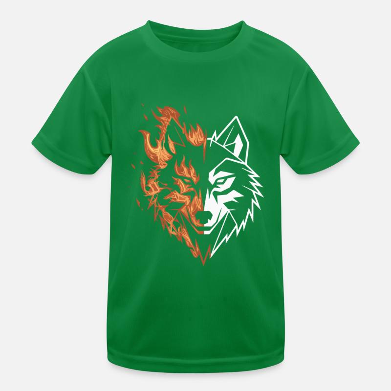 FIRE WOLF Kids Functional T-Shirt