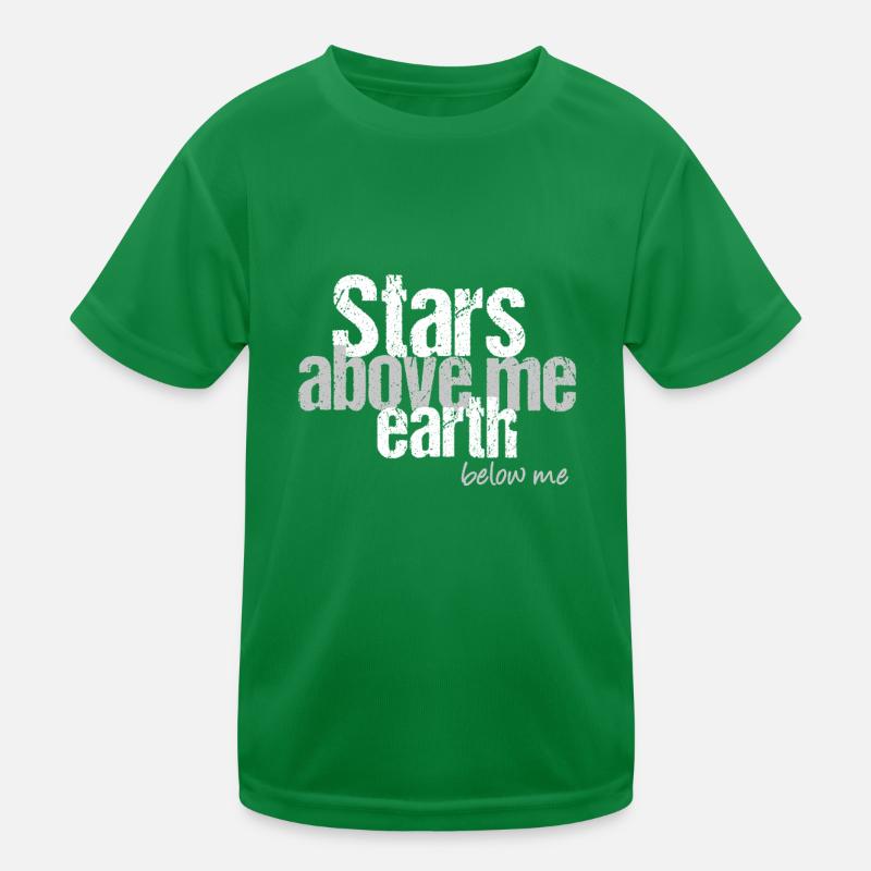 Sterne über mir, Erde unter mir Kinder Funktions-T-Shirt