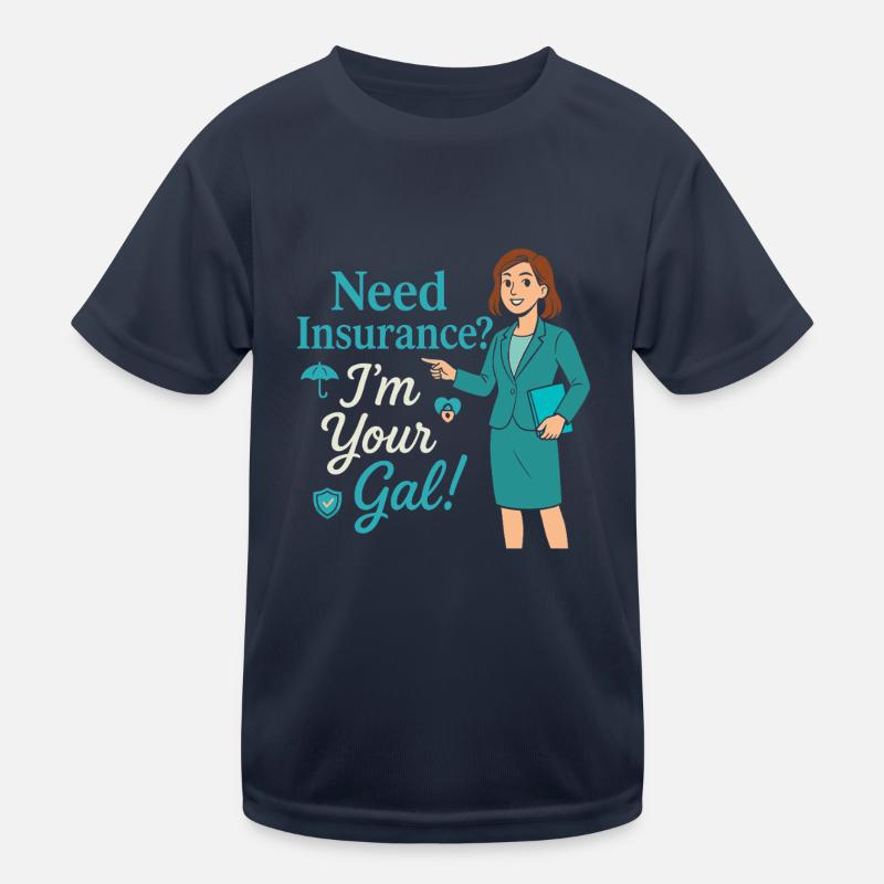 Brauchen Sie eine Versicherung? Ich bin Ihr Mann! Kinder Funktions-T-Shirt