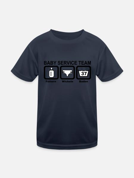 baby - Kinder Funktions-T-Shirt - Navy - Vorne