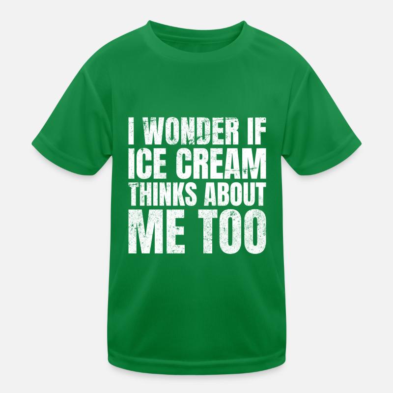 Je me demande si la crème glacée pense à moi aussi Eis T-shirt sport Enfant