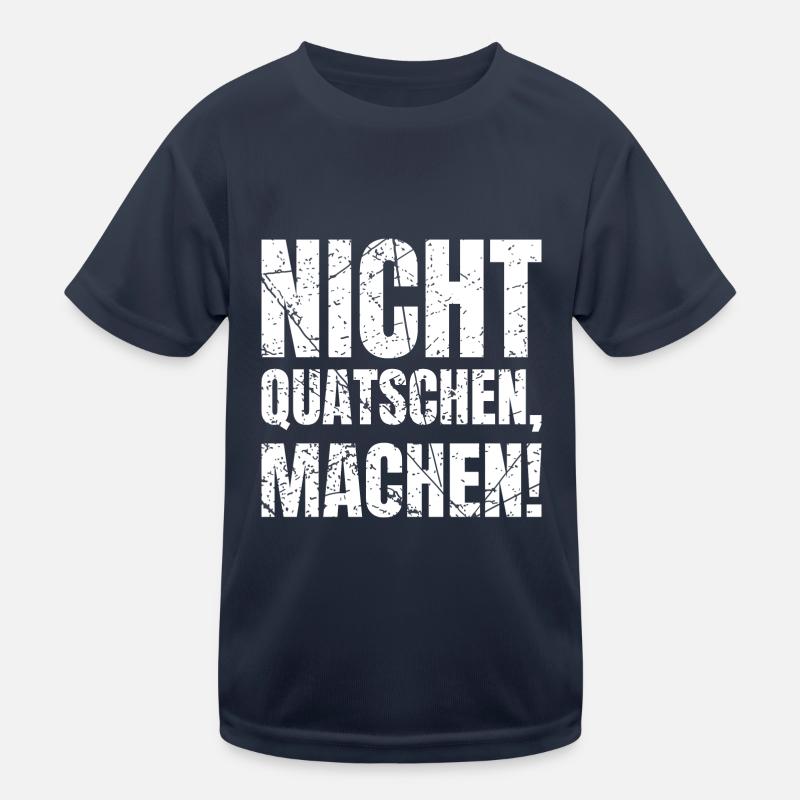 Nicht Quatschen Machen Handwerker Kinder Funktions-T-Shirt