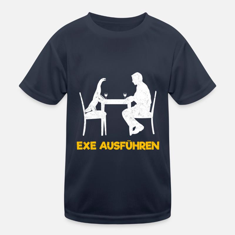 exe exécuter l’informatique programmeur admin T-shirt sport Enfant