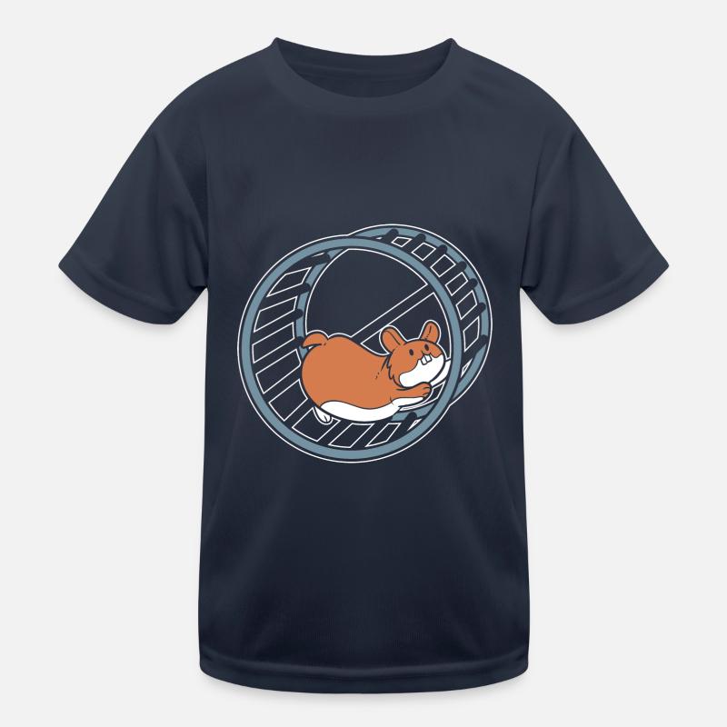 Hamster dans une roue Propriétaire de hamster T-shirt sport Enfant