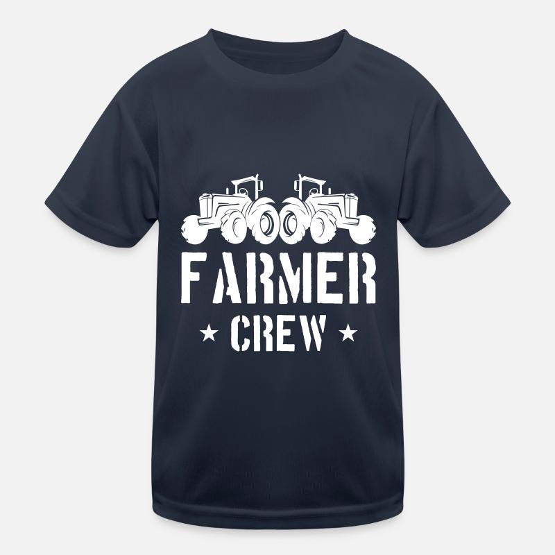 Farmer Crew Tractor Bauer Kids Functional T-Shirt