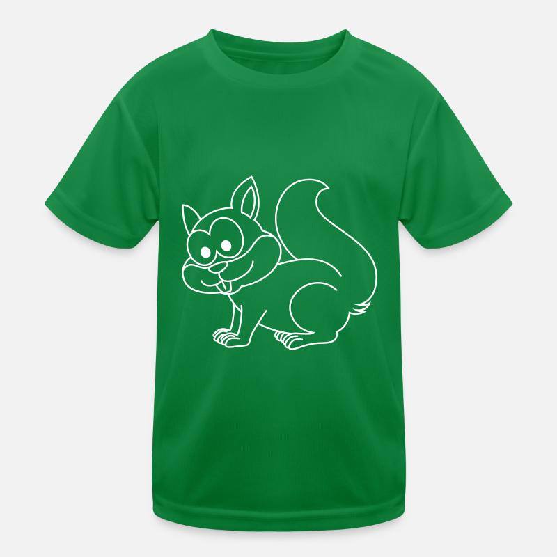 Eichhörnchen Comic Tier Kinder Funktions-T-Shirt