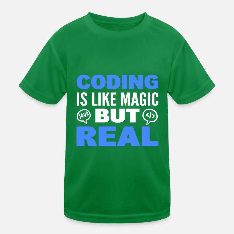 Lustiger Programmierer Computerspezialist Kinder Funktions-T-Shirt