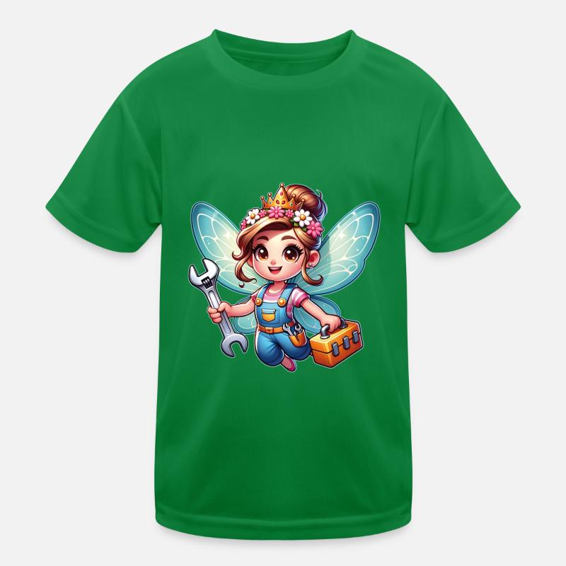 Mignon petite fée avec des outils T-shirt sport Enfant