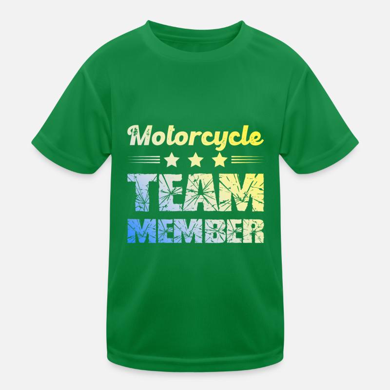 Motorcycle Team Kinder Funktions-T-Shirt