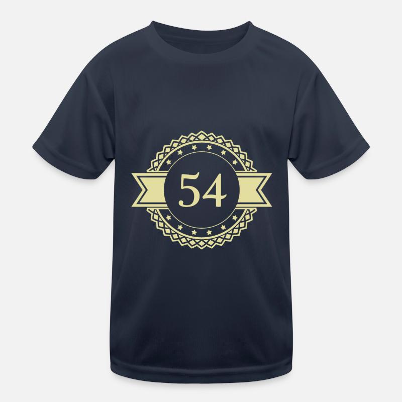 54 Number Emblem Kids Functional T-Shirt