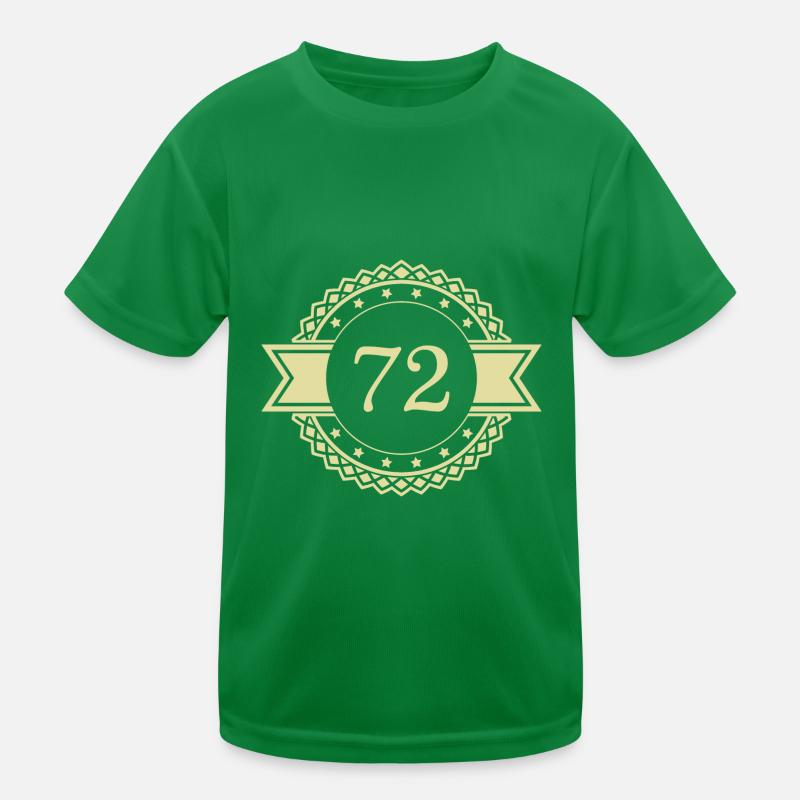 72 Emblème numérique T-shirt sport Enfant