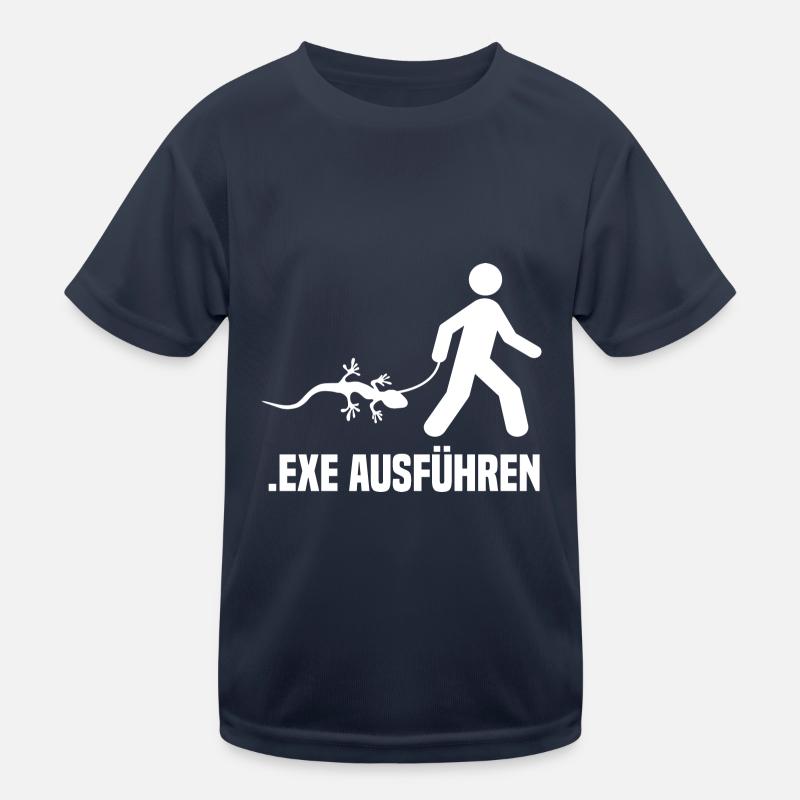 .EXE ausführen - Admin Kinder Funktions-T-Shirt