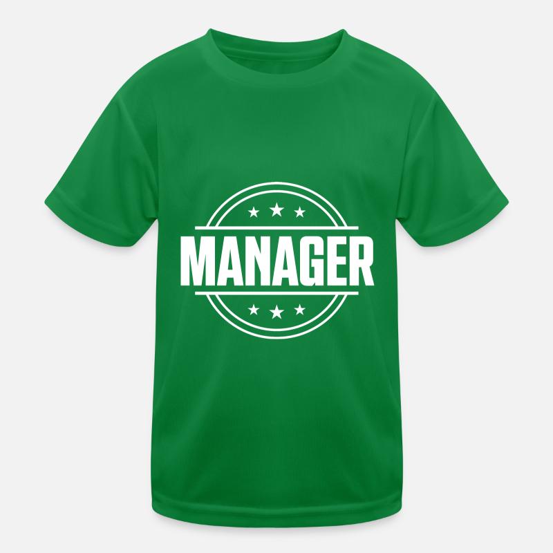 Manager Beruf Kinder Funktions-T-Shirt