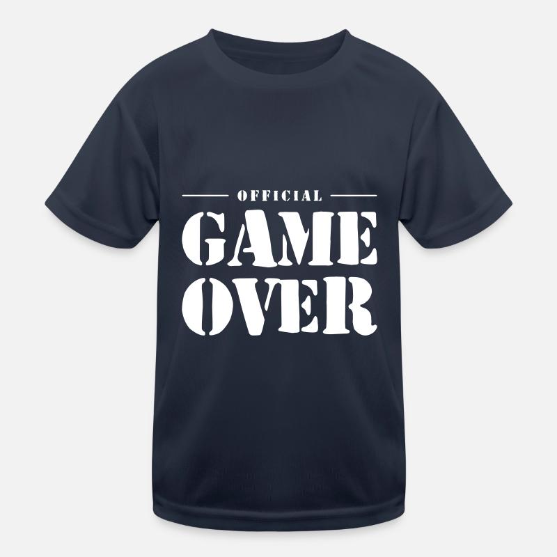 Game Over Slogan Kids Functional T-Shirt