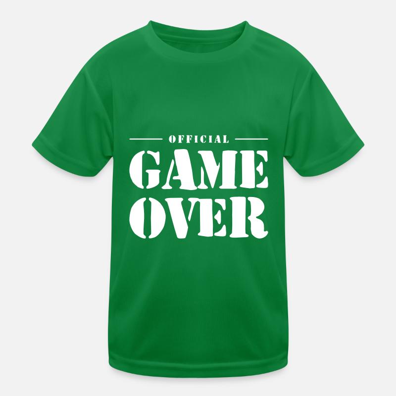 Game Over Slogan T-shirt sport Enfant