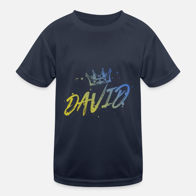 David Kinder Funktions-T-Shirt
