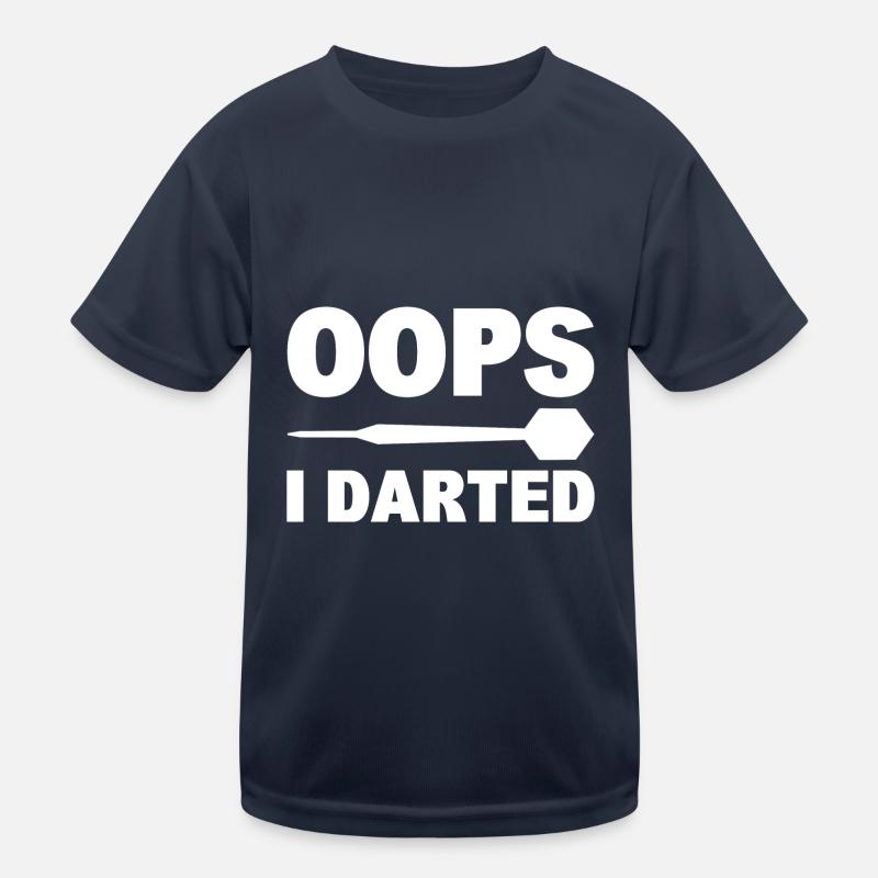 Oops I Darted Dart-Enthusiast Kinder Funktions-T-Shirt