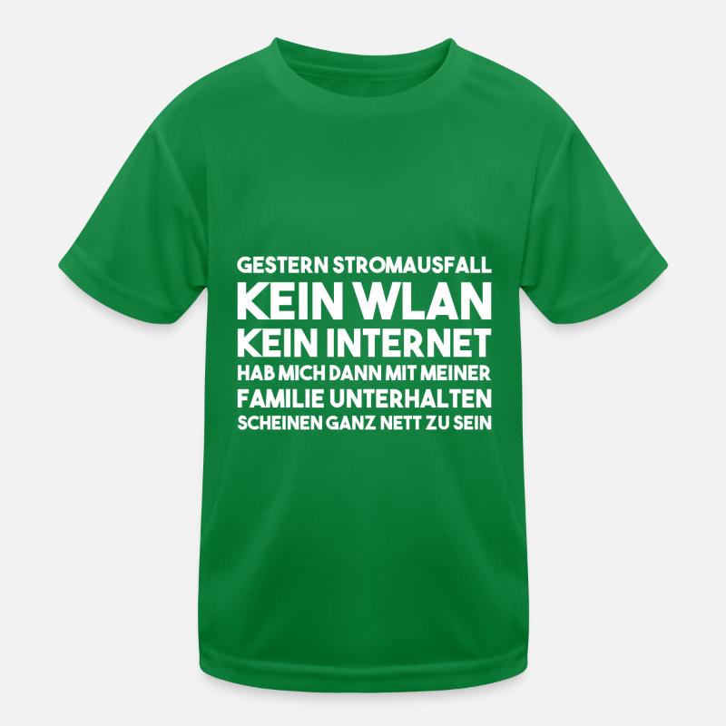 Gestern Stromausfall - Admin Kinder Funktions-T-Shirt