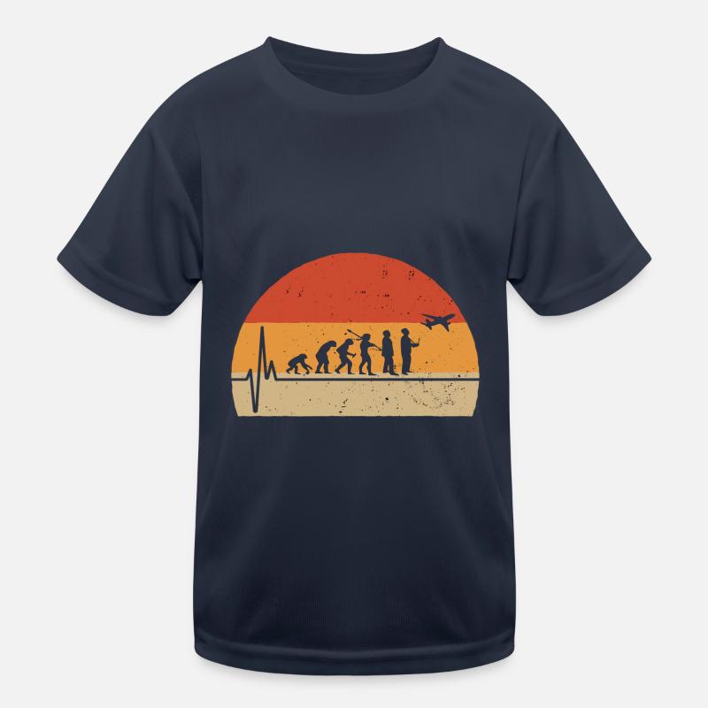 Model Flieger Flugzeug Evolution Modellflugzeug Kinder Funktions-T-Shirt