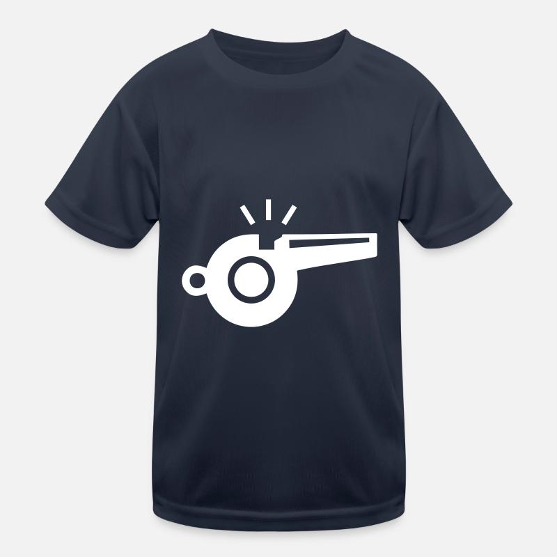 Trillerpfeife Pfeife Kinder Funktions-T-Shirt