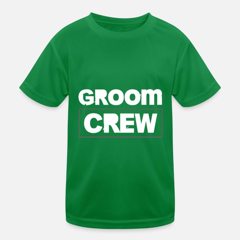 Groom Crew Kids Functional T-Shirt